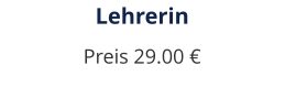 Lehrerin Preis 29.00 €